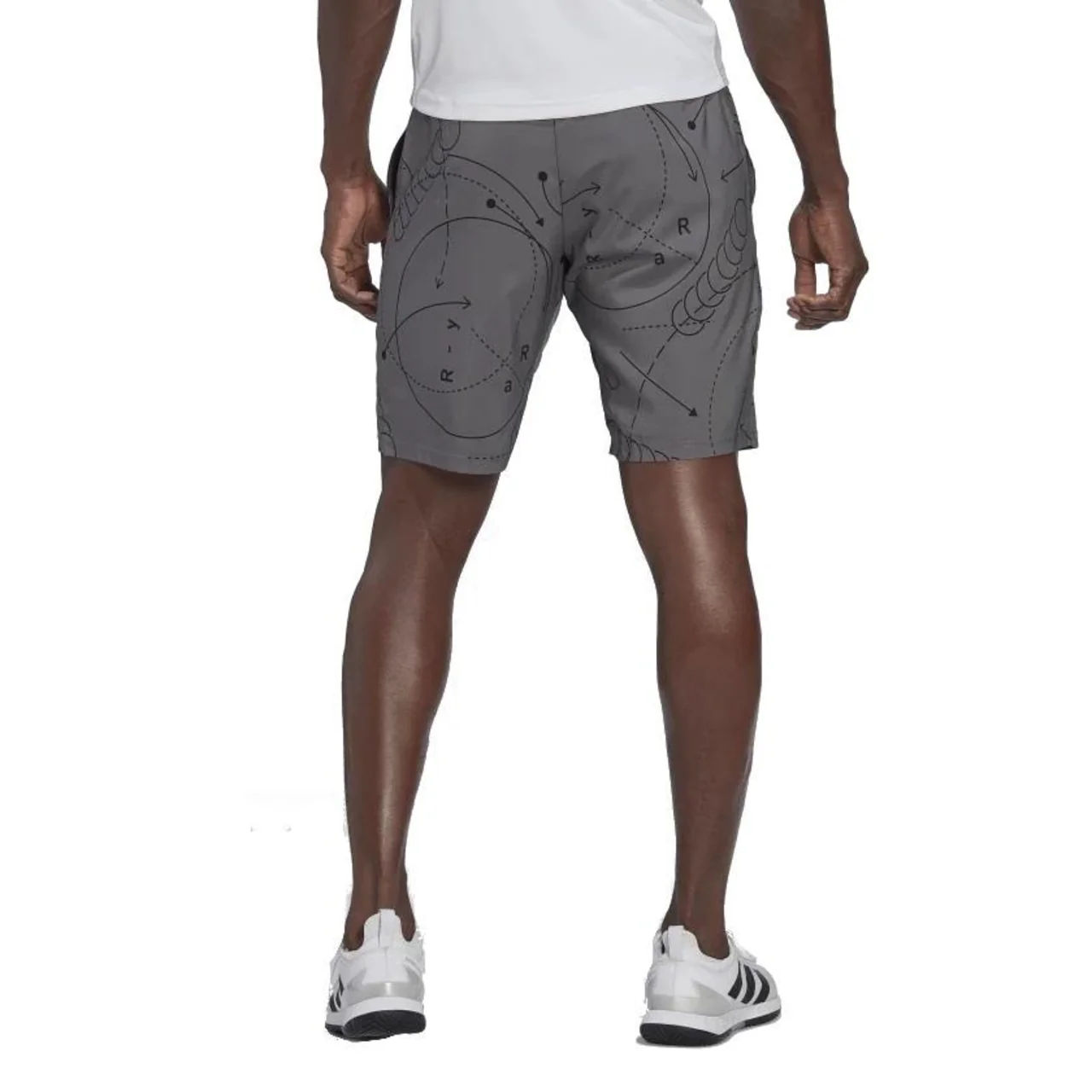 Adidas Club Graphic Shorts Men Grey Four