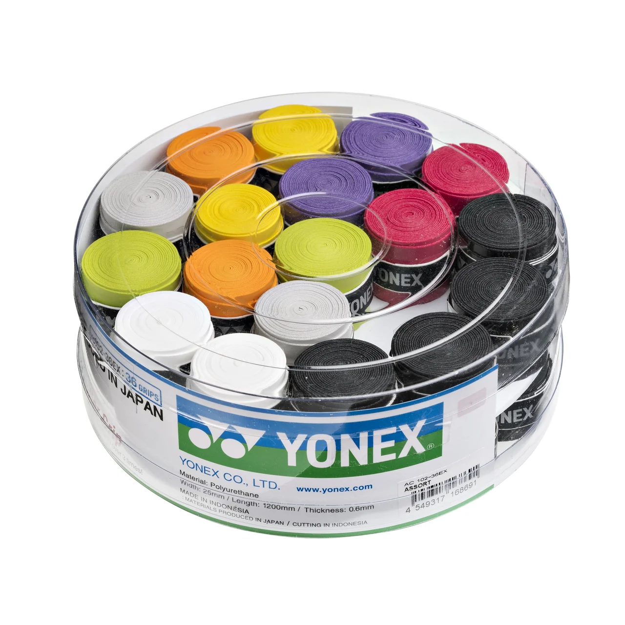 Yonex Super Grap 36 Box Assorted Colours